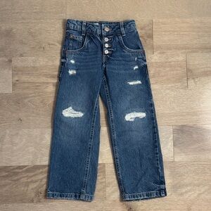 Zara Stylish Distressed Blue Kids Jeans